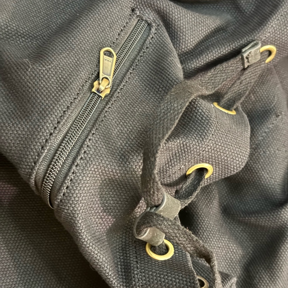 Black Men's Oversized Backpack - Picture 5 of 9